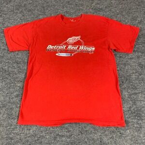 VTG Detroit Red Wings T Shirt Mens Medium Short Sleeve NHL Hockey 90s Y2K Retro